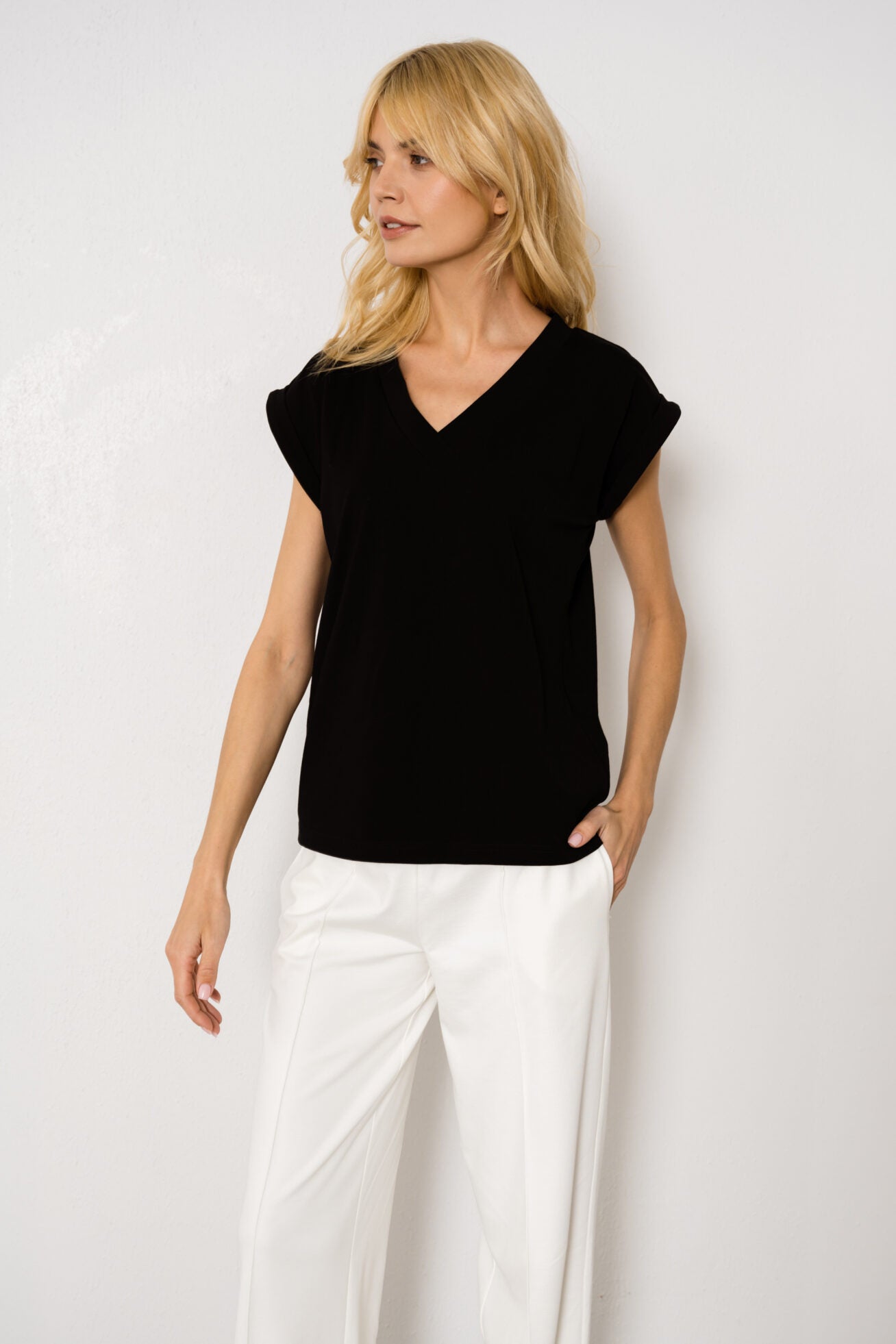 Czarny T-Shirt Ann Black