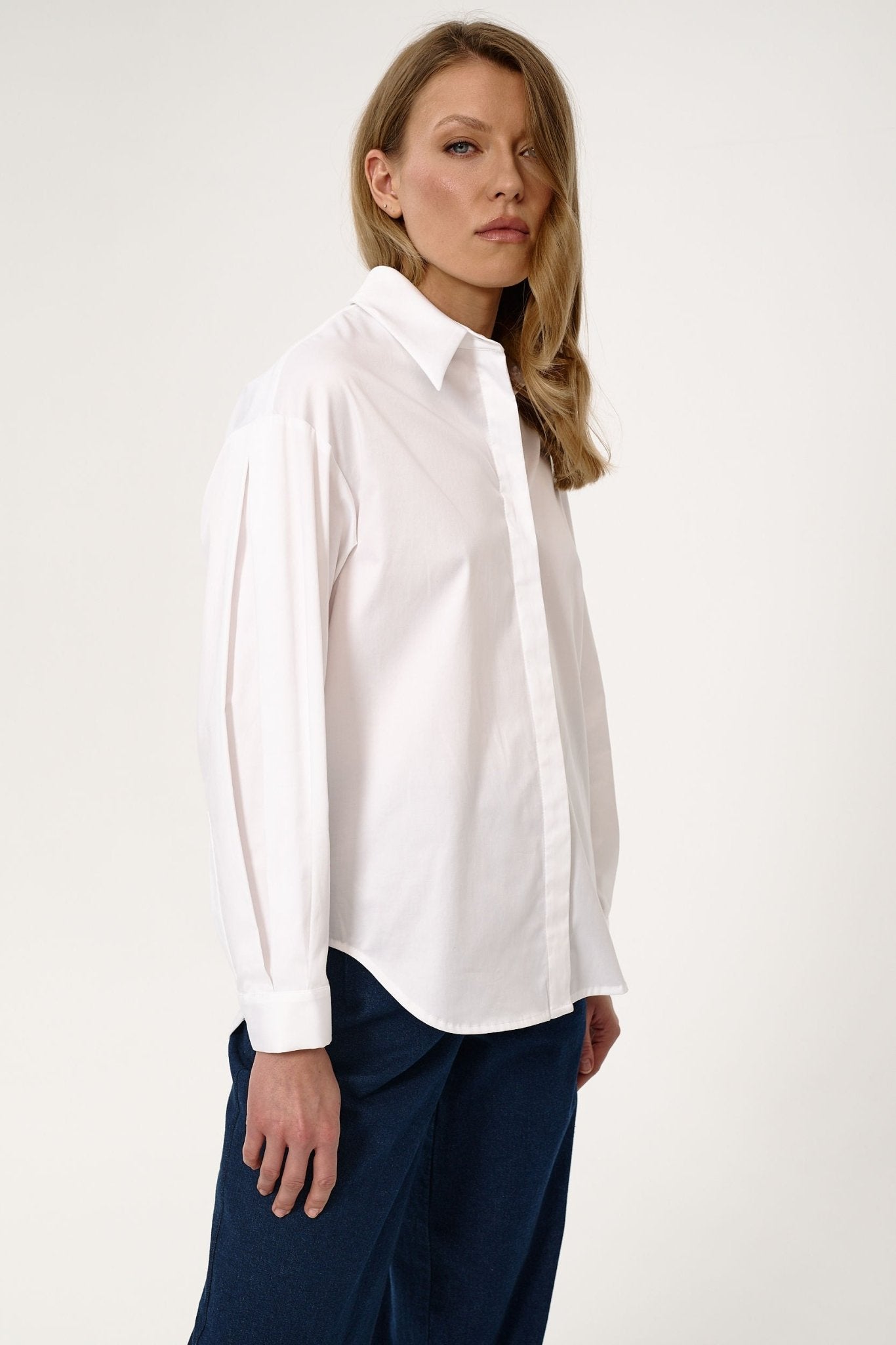 BAWEŁNIANA OVERSIZOWA KOSZULA - Saintby