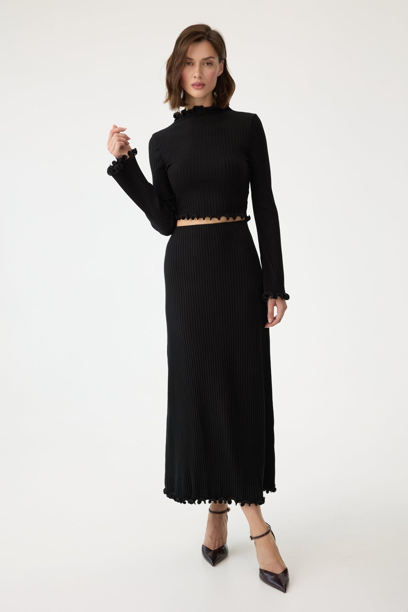 TOP CZARNY RIB ATRI - Saintby