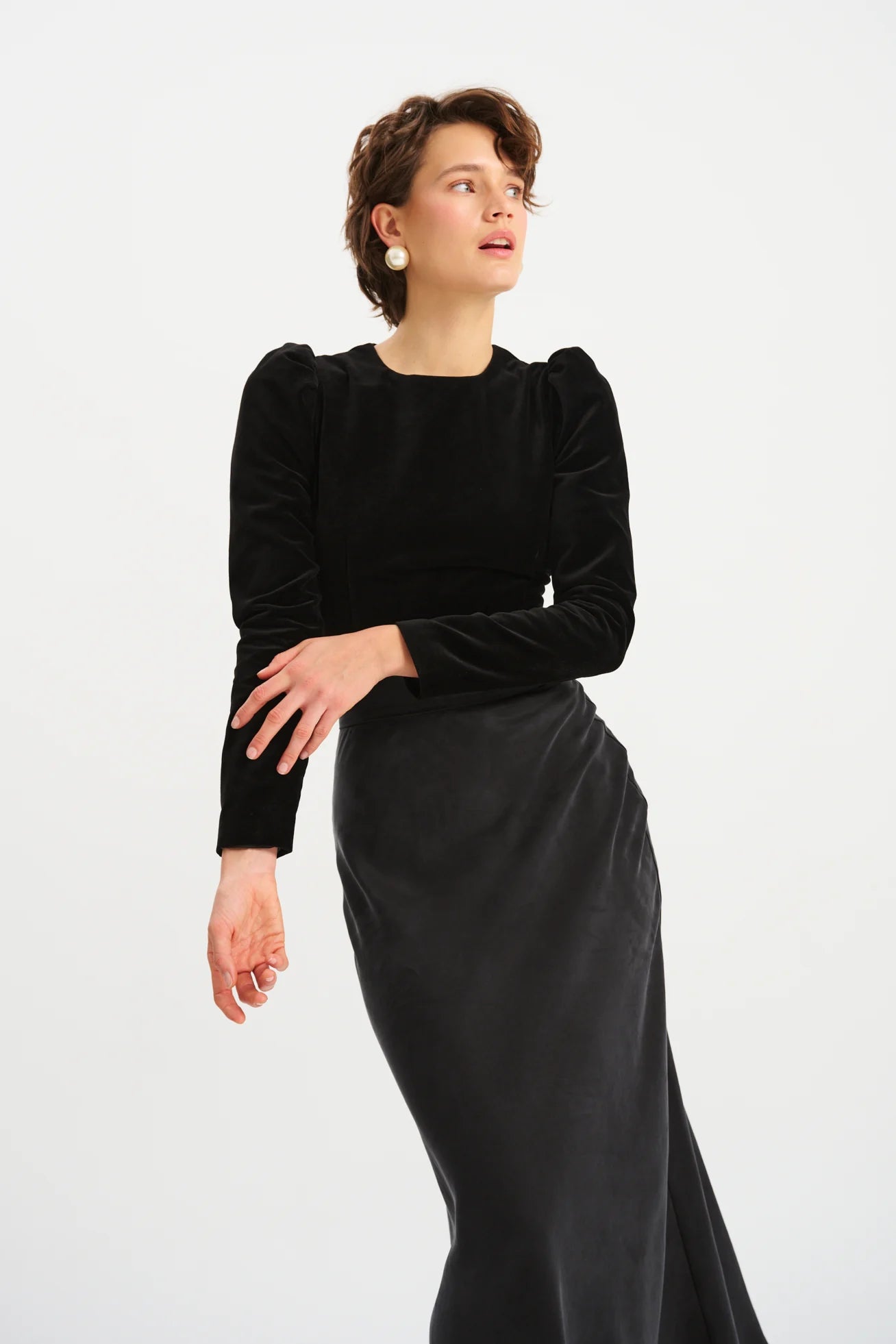 CZARNE AKSAMITNE BODY SANTO - KOLEKCJA LIMITOWANA - Saintby