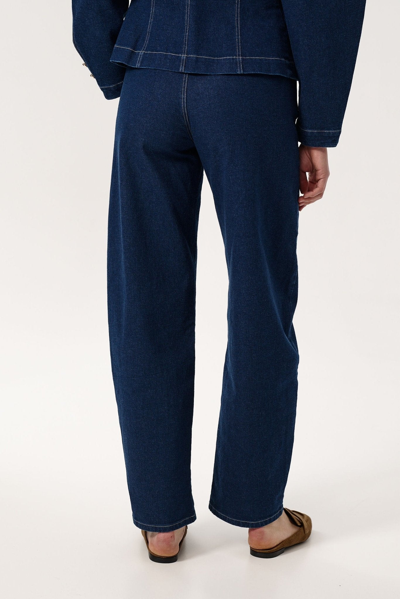 SPODNIE JEANSOWE BALLON - Saintby